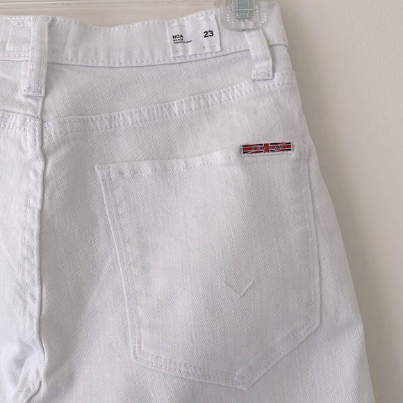NWT Hudson Noa Mid-Rise Straight Crop White Denim Jeans Size 23 - Picture 4 of 11